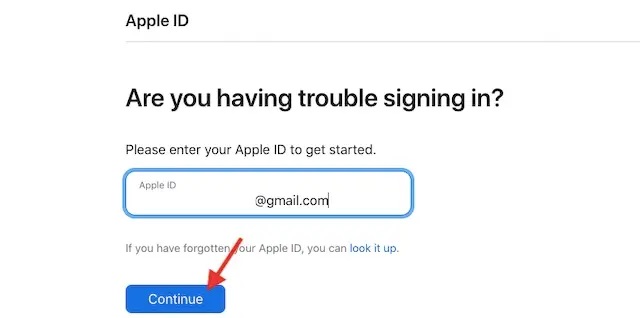  تغییر رمز عبور Apple ID